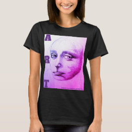 Camiseta Sketch of a girl, study of da Vinci -D.C.B. 1989