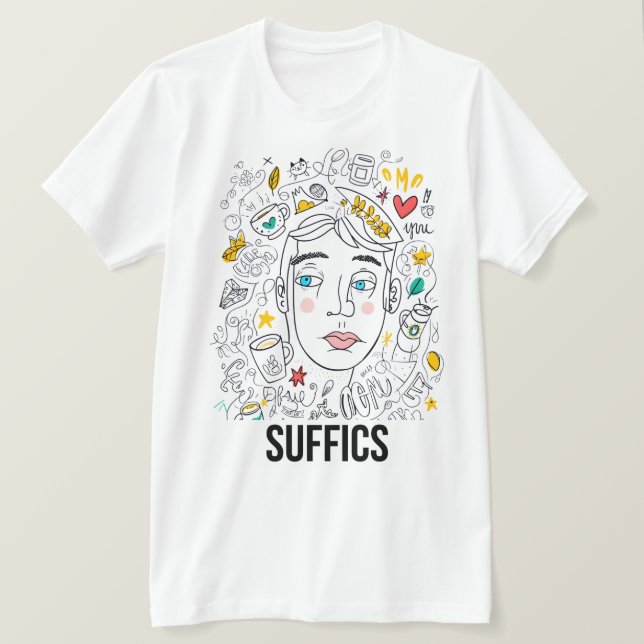 Camiseta SketchMuse | SUFICIENTES (Frente do Design)