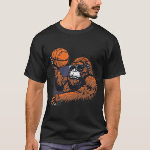 Camiseta Sketll Gorilla Desenhando Trabalho de arte Bigfoot