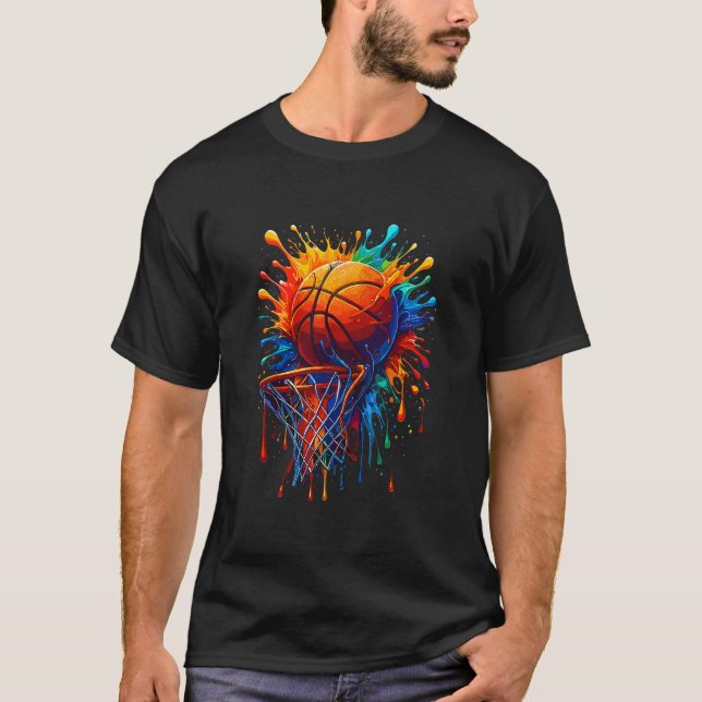 Camiseta Sketller Arco-íris Colorido Sketll  (Frente)