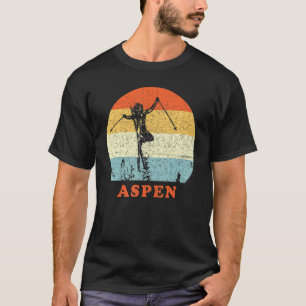 Camiseta Ski Aspen Colorado Vintage Retro Snow Ski Vacage