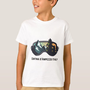 Camiseta Ski Cortina D'ampezzo Itália Esqui Montanha T Men