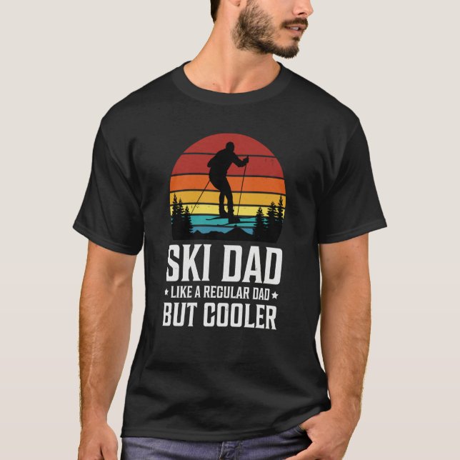 Camiseta Ski Dad Like a Regular Dad but Cooler Great Father (Frente)