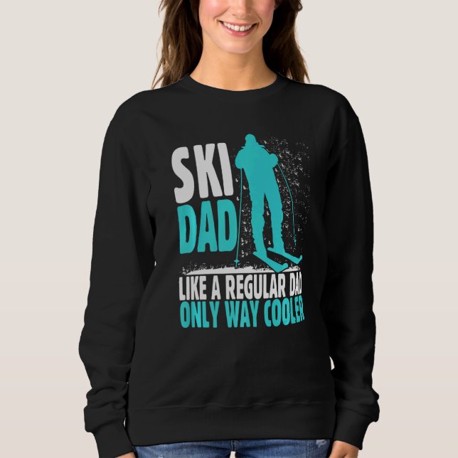 Camiseta Ski Dad Like Regular Dad But Cooler Ski Cool Adven (Frente)