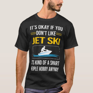 Camiseta Ski de Jet do Smart Pessoas engraçado