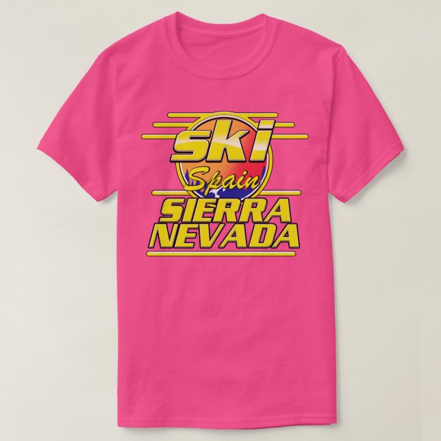 Camiseta ski Espanha de Sierra Nevada (Frente do Design)