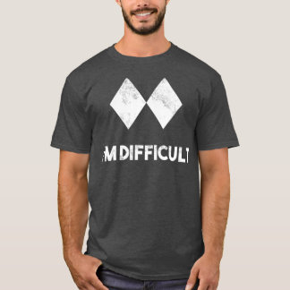 Camiseta Ski Im Difícil Esquiar Skier Snowboard Oferta