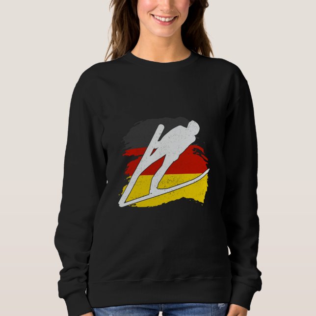 Camiseta ski jumping germany ski flying ski vacation ski sk (Frente)