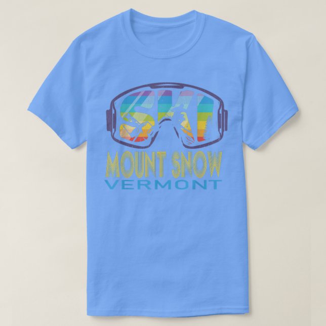 Camiseta Ski Mount Snow Vermont Skiing Vacing (Frente do Design)