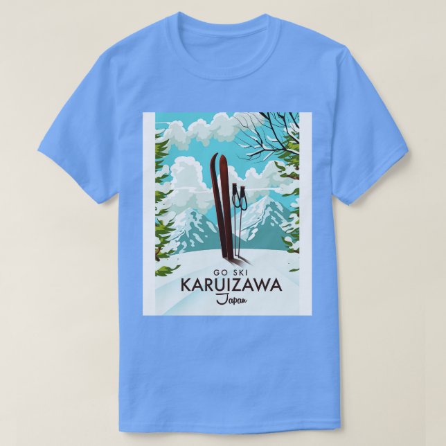 Camiseta ski no Japão Karuizawa (Frente do Design)