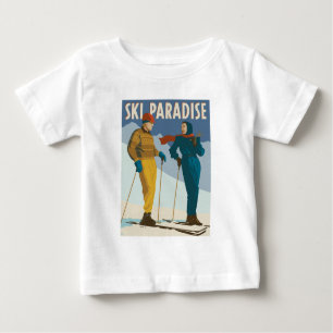 Camiseta Ski Paradise Vintage Impressão