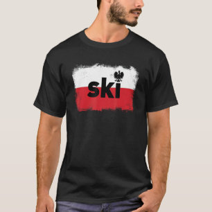 Camiseta SKI Patrimônio Polonês Apelido Ancestralidade Dyng