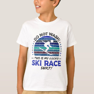 Camiseta Ski Racer Funny Skier Cotação Retro Vintage G