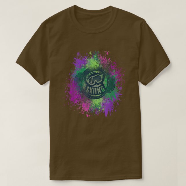 Camiseta Ski Snowboard Nature Treehugger Skiing Mountain Ap (Frente do Design)