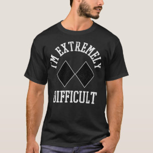 Camiseta Ski Snowboard Sou Um Sinal De Diamante Extremament