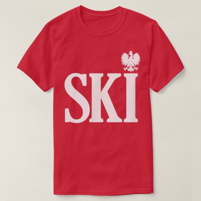Camiseta SKI: Sobrenomes Poloneses Acabando com o Dia da ág (Frente do Design)