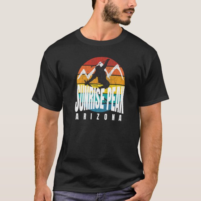 Camiseta Ski Sunrise Máxima Rad Ski Jumper Retro Sunset (Frente)