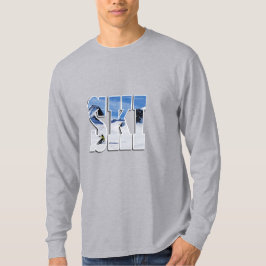 Camiseta SKI - Tipografia de Encosta de Montanha