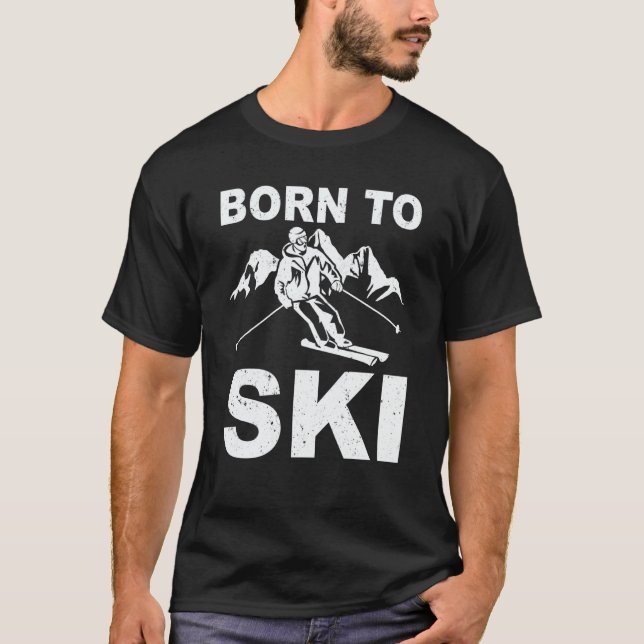 Camiseta ski tours cross country skiingmountains descent sk (Frente)