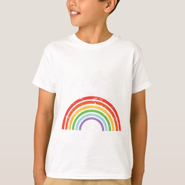 Camiseta Ski Trip Skiing Rainbow  (Frente)