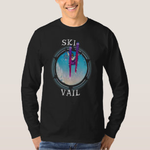 Camiseta Ski Vail Colorado Vintage Retro Snow Ski 1