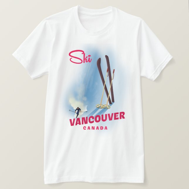 Camiseta Ski Vancouver Canadá (Frente do Design)