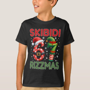 Camiseta Skibidi Rizzmas 67 Natal Seis Sete Xmas Engraçado