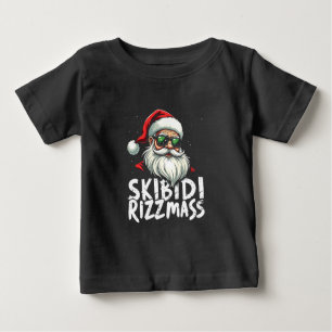 Camiseta Skibidi Rizzmas Engraçado Gen Alpha Slang Natal
