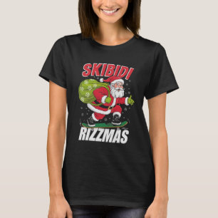 Camiseta Skibidi Rizzmas Natal Rizz Papai Noel Carisma