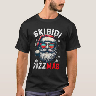 Camiseta Skibidi Rizzmas Natal Rizz Santa Claus Charismo