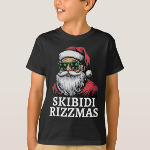 Camiseta Skibidi Rizzmas Papais noeis de Natal Rizz