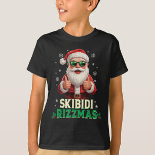 Camiseta Skibidi Rizzmas Rizz Papai Noel Charism Natal