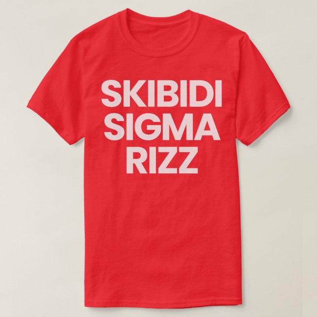 Camiseta Skibidi Sigma Rizz (Frente do Design)