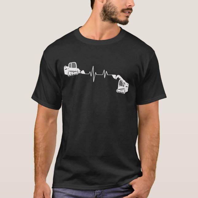 Camiseta Skid Steer Heartbeat (Frente)
