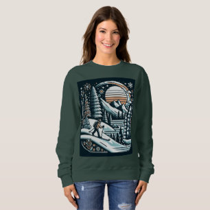 Camiseta Skier e Winter
