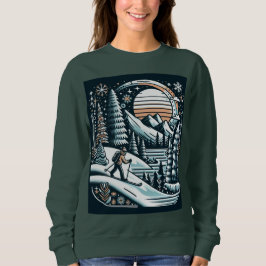 Camiseta Skier e Winter