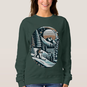Camiseta Skier e Winter