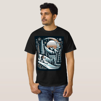 Camiseta Skier e Winter