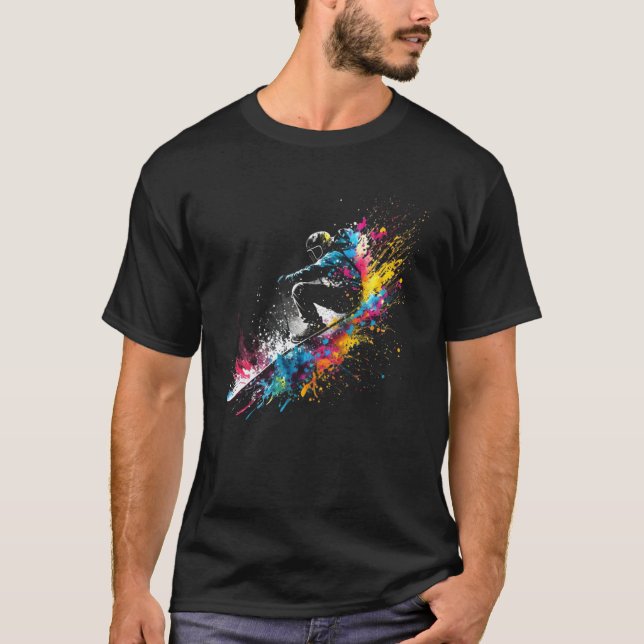 Camiseta Skier Splash Frestyle Skiing Freeskiing (Frente)