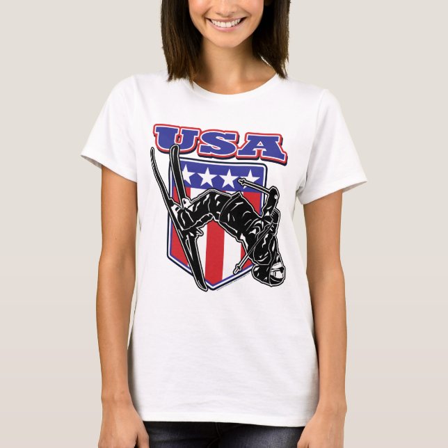 Camiseta Skier USA (Frente)