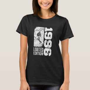 Camiseta Skiers Skier Vintage nascer 1996 Aniversário Esqui