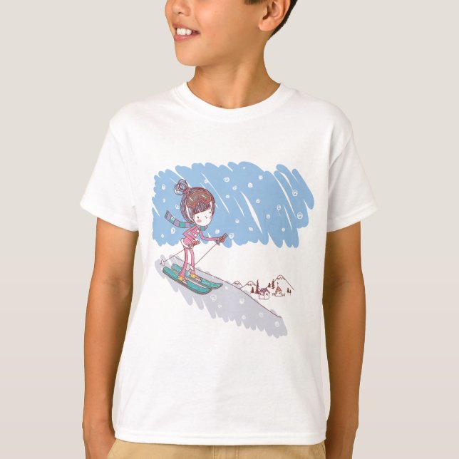 Camiseta Skiier bonito (Frente)