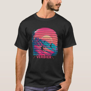 Camiseta Skiing e Apres Ski Winter Sports Verbier Switze