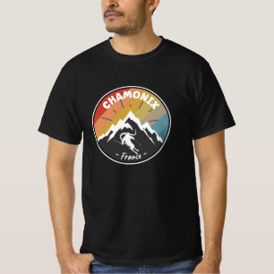 Camiseta Skiing In France Chamonix