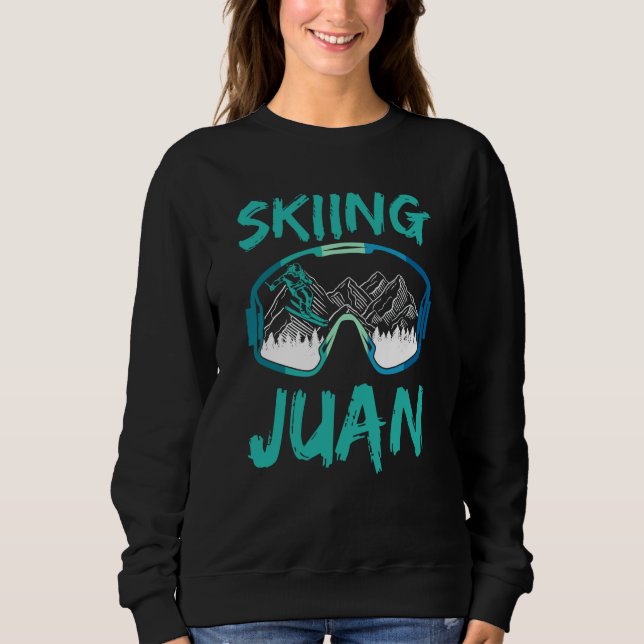 Camiseta Skiing Juan Hobby Skier Winter Sports Ski (Frente)