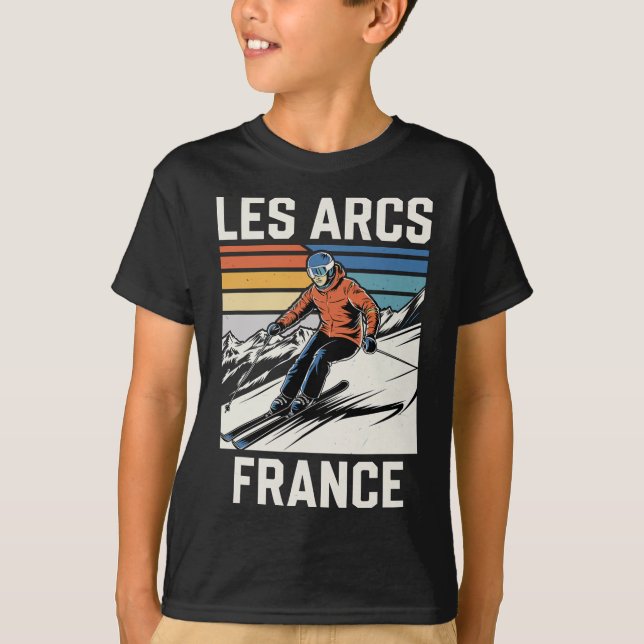 Camiseta Skiing Les Arcs França (Frente)