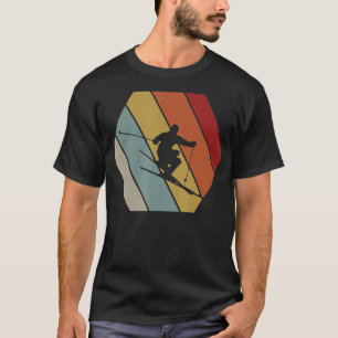 Camiseta SKIING Retro Vintage Inverno Presente Para Skier