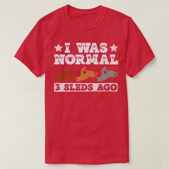 Camiseta Skimobile E Snowmobile Motor Sled Riding (Frente do Design)