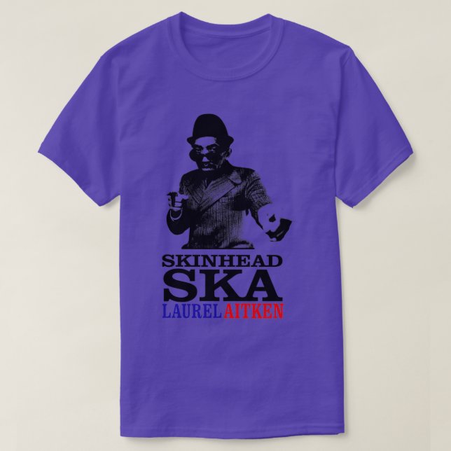 Camiseta Skinhead Ska com Laurel (Frente do Design)