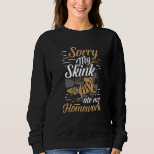 Camiseta Skink Ate My Homework Reptile Owner Pet Lizard Lov